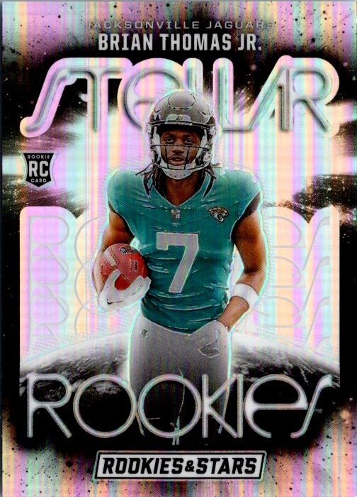 2024 Brian Thomas Jr. Rookies & Stars Stellar Rookies Silver SR-BTJ Jaguars RC