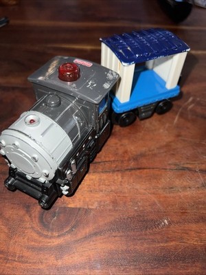 Fisher Price GeoTrax Train  Engine & One Container Car