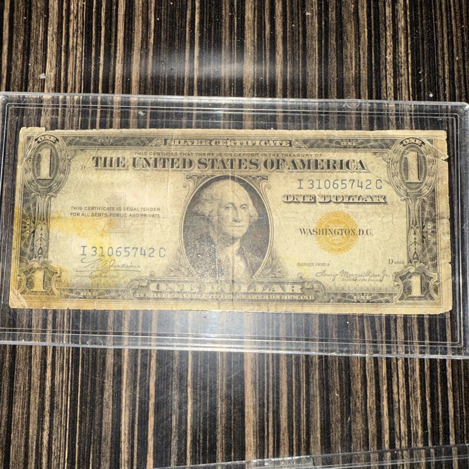 1935A Silver Yellow Seal Dollar Bill. African Issue For World War 2 Soldiers. Us - Image 2 of 4