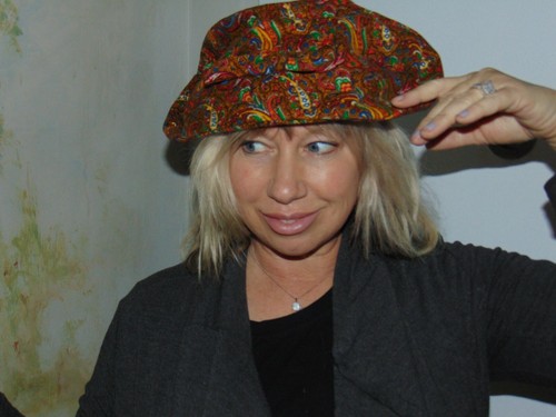 Rare Union Made Vintage Multicolor Paisley Felt Feel Women's Beret - Picture 4 of 10