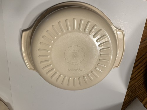 Vtg Tupperware Microwave Stack Almond 4 Piece Cooking Set 1 Qt, 13/4 Qt, 3 Qt - Zdjęcie 9 z 14