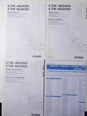 Casio CTK-4000 CTK-5000 Bedienungsanleitung H-25261