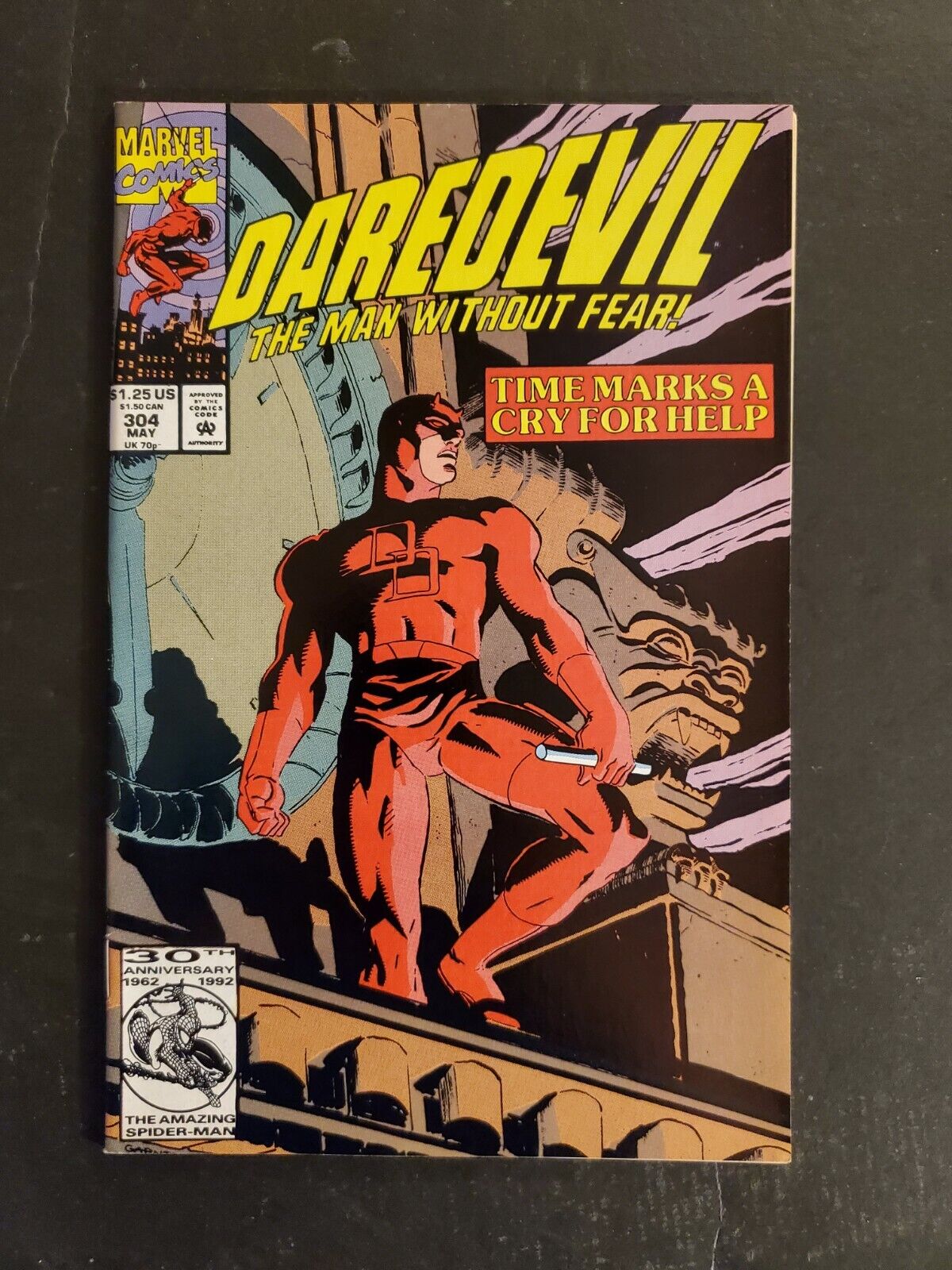 Daredevil #304 (May, 1992, Marvel) Time Marks A Cry For Help