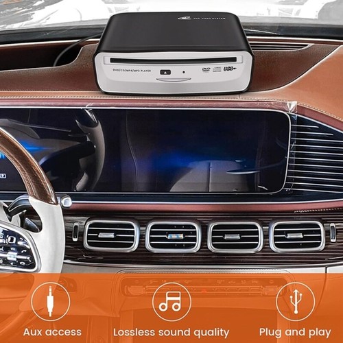 Shock Proof External DVD Player for Car Stereo Radio Home Desktop Computers Use - Afbeelding 2 van 8