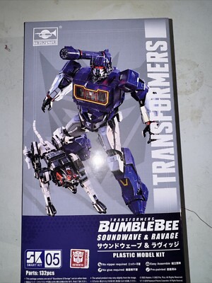 2022 Hasbro Transformers Bumblebee Soundwave & Ravage Plastic
