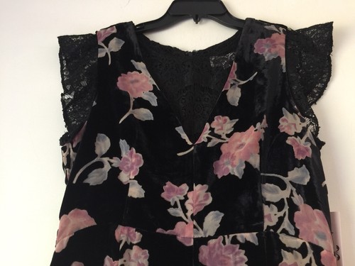 nanette Lepore Burnout Velvet Lace-Combo Dress. Size 10 - Picture 10 of 11