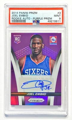 2014-15 Panini Prizm JOEL EMBIID #75/99 Purple Prizm Rookie 2014-15 Panini Prizm JOEL EMBIID #75/99 Purple Prizm Rookie