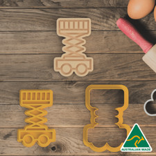 Scissor Lift Cookie Cutter and Embosser Stamp