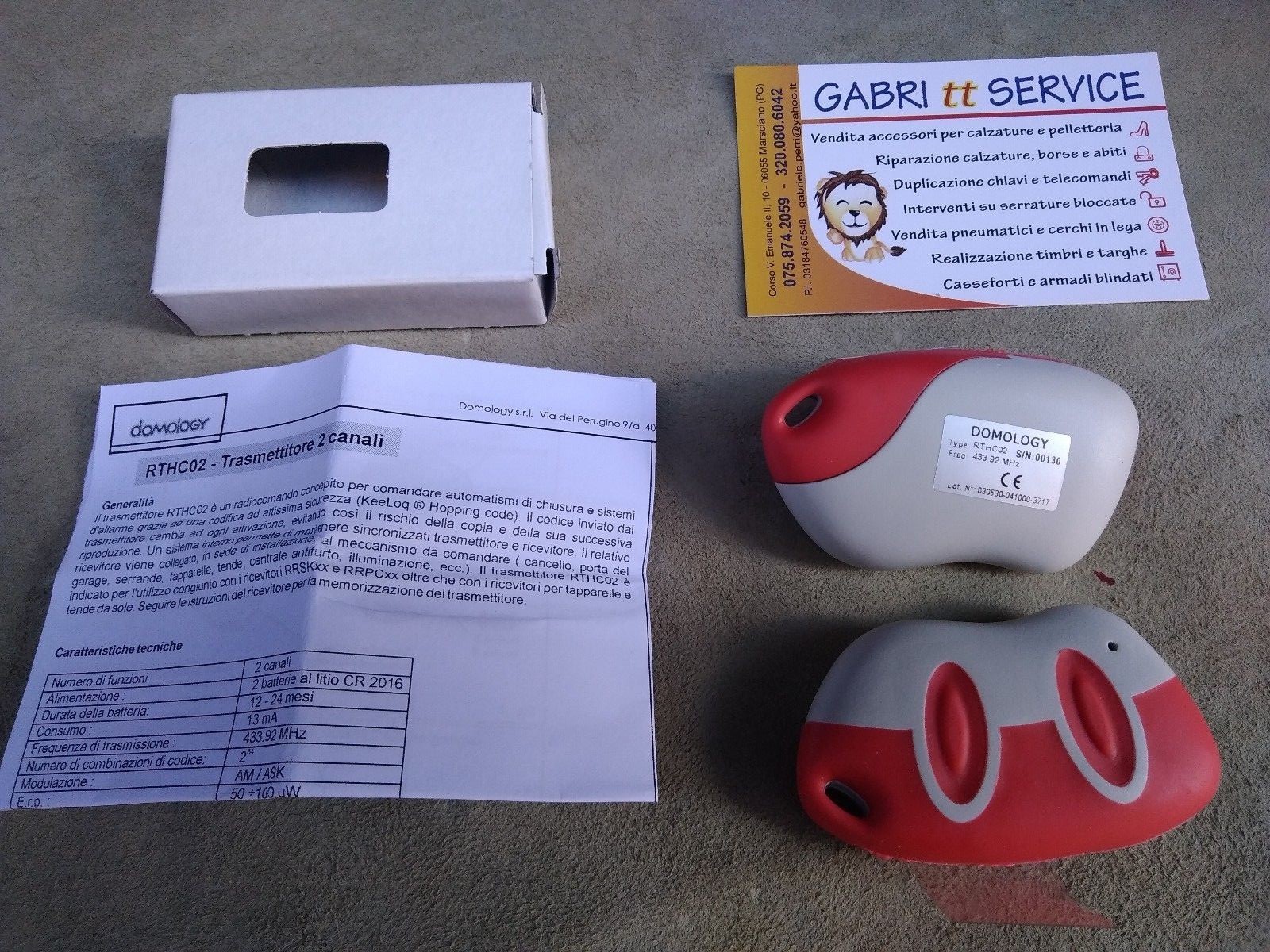 Telecomando ERONE RTHC02 Domology 433MHz - Originale e Garantito