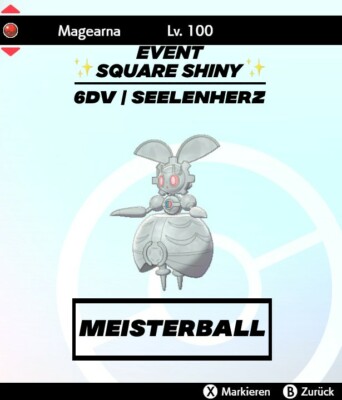 Pokemon Schwert und Schild Shiny [Event Square Shiny Magearna] FAST DELIVERY