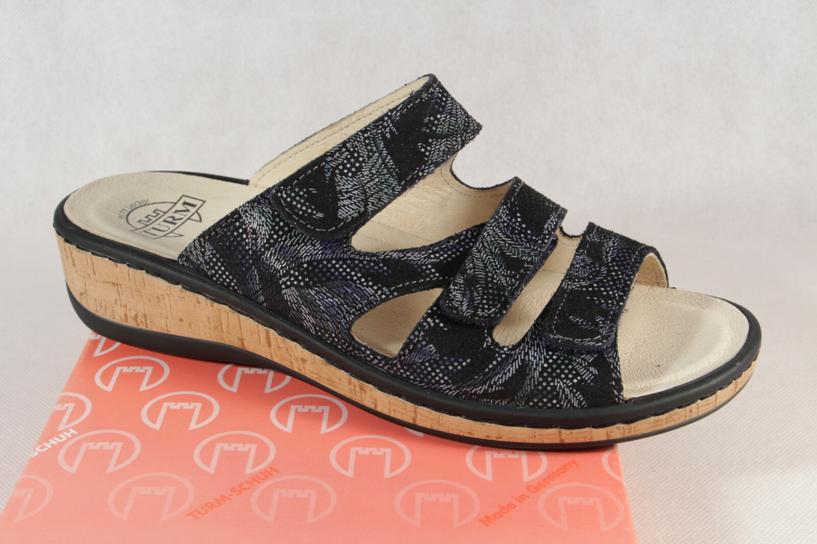 APL Torre ciabatte donna ciabatte sandali vera pelle blu NUOVE!