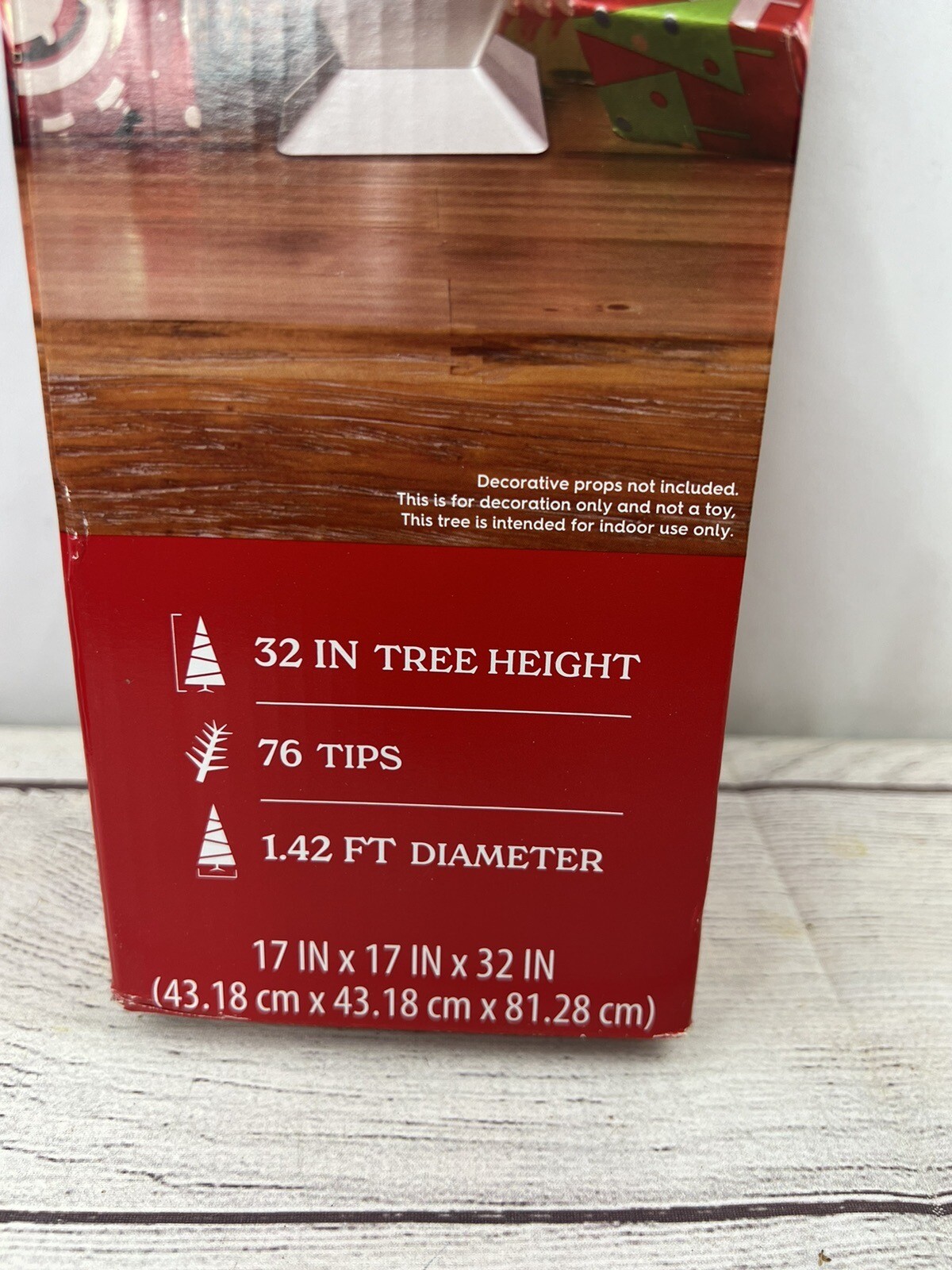 White Fiber Optic Christmas Tree 32 inch Holiday Time Decoration eBay