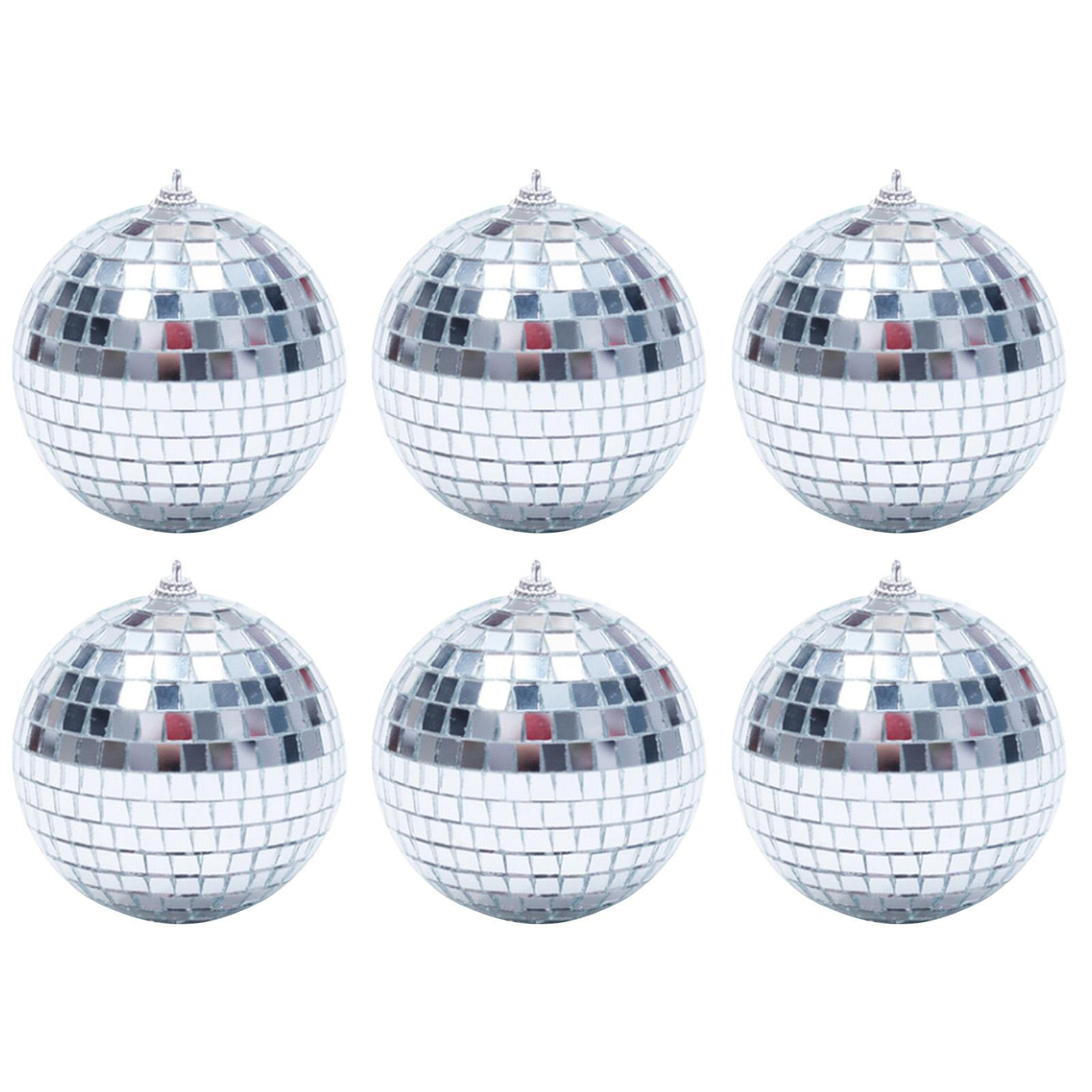 Mirror Disco Ball Decorations Silver Hanging Reflective Disco Ball eBay