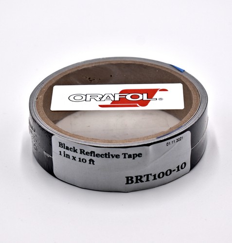 Orafol 5700 Black 1 in x 10 ft Reflective Tape Reflects White at Night - Oralite - Picture 2 of 2