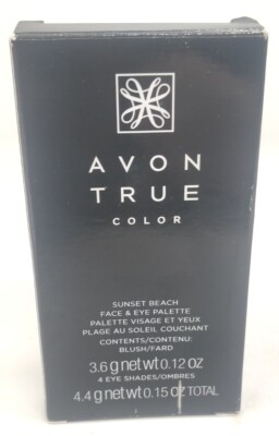 Avon True Color Sunset Beach Face & Eye Palette 3.6 g 0.15 oz New Old Stock NIB