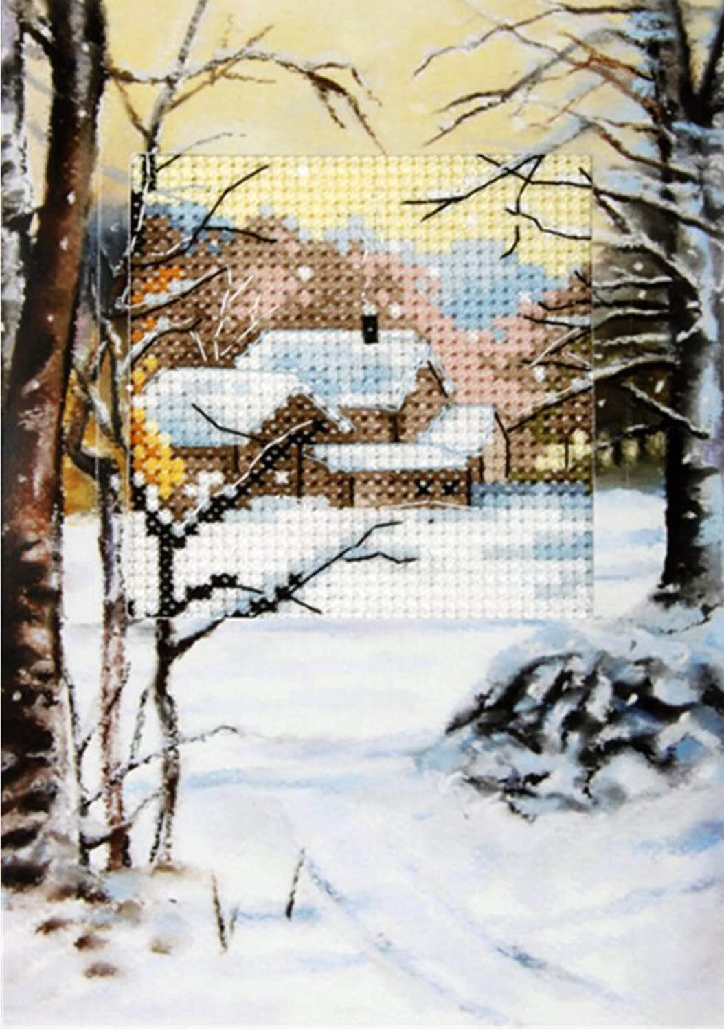 Orchidea Cross Stitch Kit - Christmas Card, Winter 6234