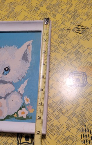 PBN (2) Vintage anni 70 dipinto per numero gattino qui gattino collezione 7x9. Così carino!! - Foto 4 di 12