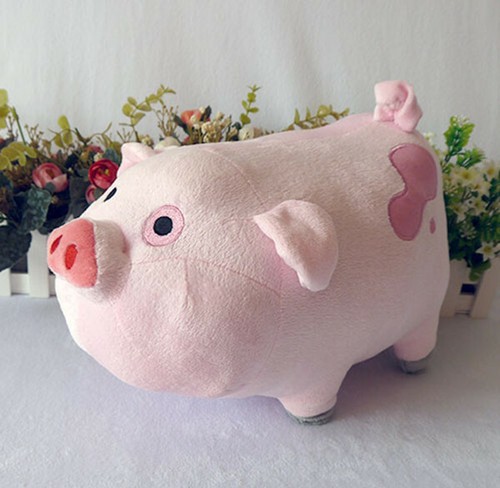 Hot 34cm Gravity Falls Waddles The Pink Pig Plush Doll Stuffed Toy Pillow - Picture 5 of 5