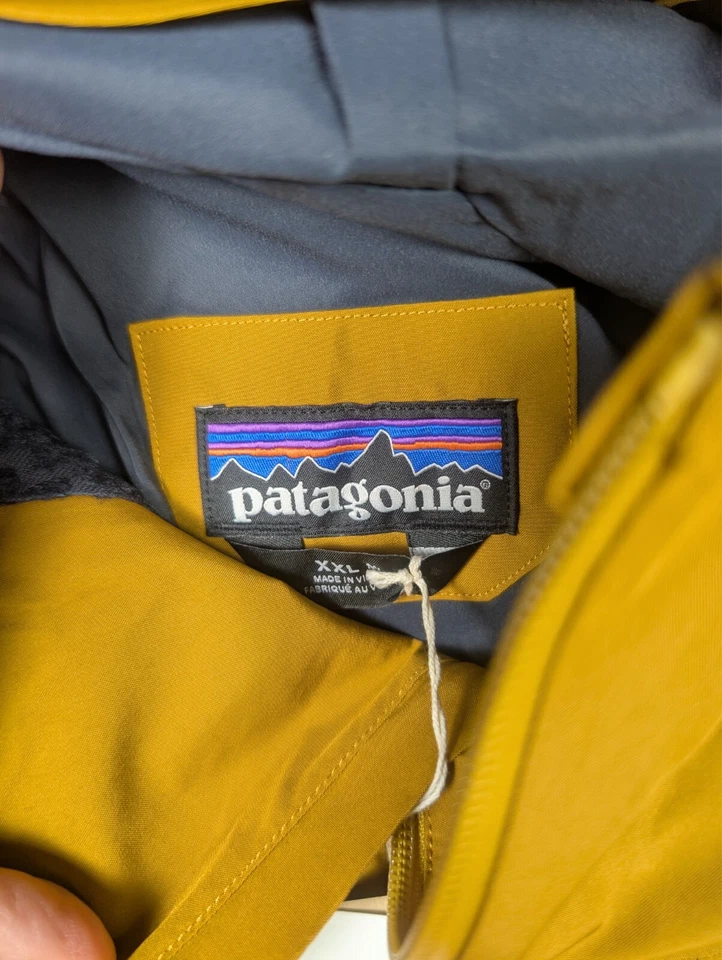 Patagonia Storm Shift Gore tex Jacket Mens 2XL Raptor Brown Waterproof Hooded - Image 3 of 4