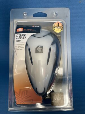 High School Jock Baseball Shock Doctor Core Bio Flex Mens Cup - Large - White