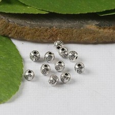 50pcs Tibetan Silver color Cubic Spacer beads H0553