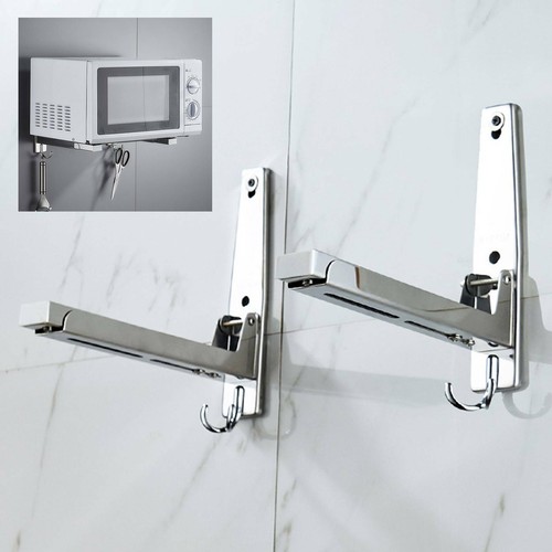 Edelstahl Mikrowellenhalterung Mikrowellenhalter Wandhalter Regal für bis 50 kg - Bild 12 von 24