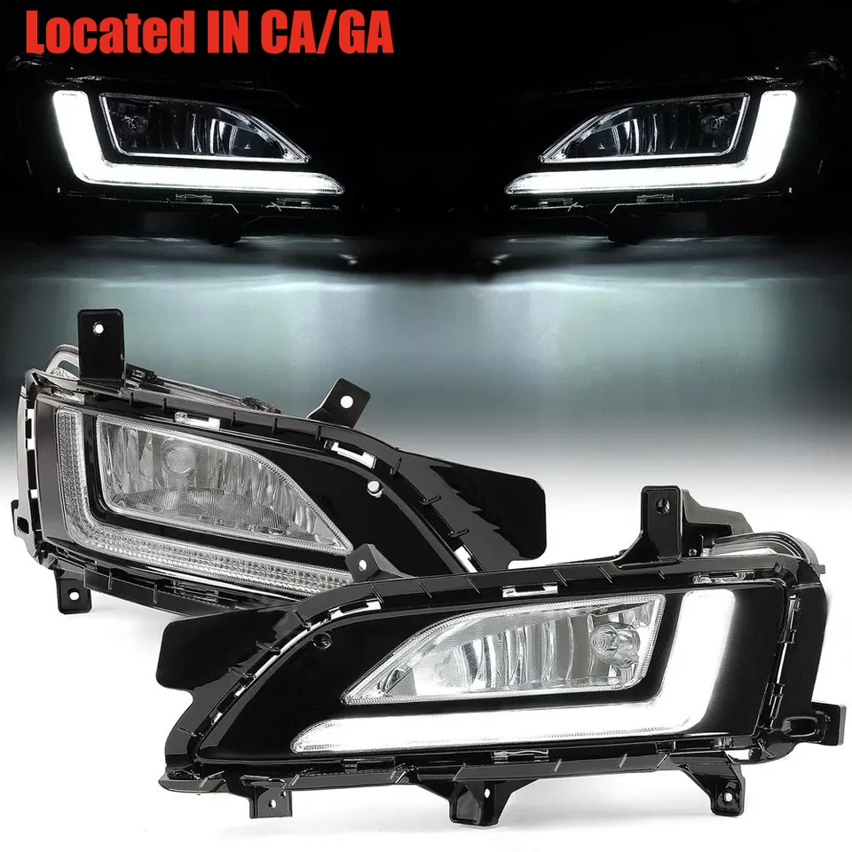 Juego de luces antiniebla LED DRL par de luces de conducción para Hyundai Tucson 2019 2020 2021 nuevo Foto 2 de 4