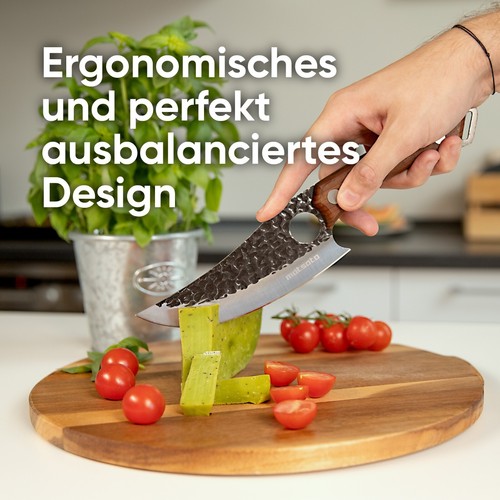 Matsato Kochmesser, Japanisches Küchenmesser Set mit Premium Lederscheide - Bild 9 von 13