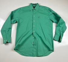 Nautica Men's Green Long Sleeve Dress Shirt US 15 1/2 34/35