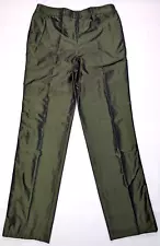 Carlisle Pants, Size 4 (29x29) Polyester Silk Blend High Rise Straight Trouser