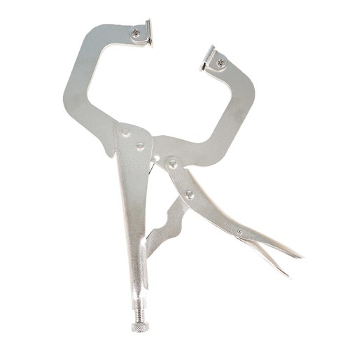 10 pc 11" Swivel Pad Locking C-Clamp Locking Pliers Entrained Rotary Gasket US - Picture 5 of 9