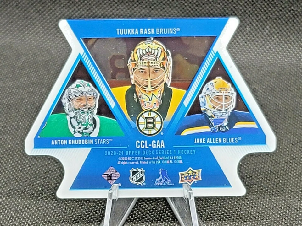 Serie 1 de cubierta superior 2020-21 corte transparente CCL-GAA Leaders Young Guns Rask, Allen   Foto 2 de 2