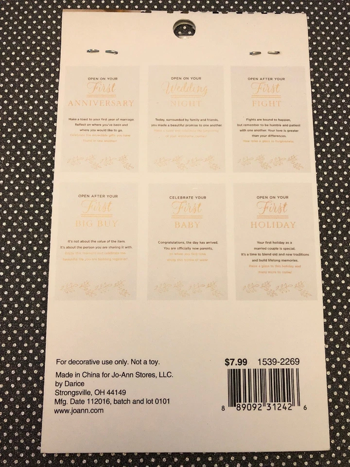 Save The Date 6 Wedding Firsts Wine Labels Bridal Couple Gift Unique - Image 2 of 2