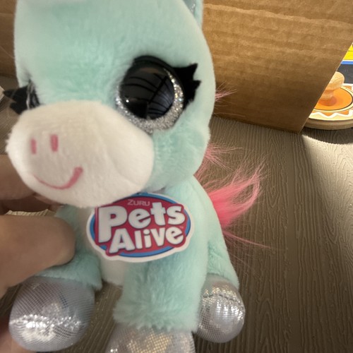 Green And Pink Unicorn Pets Alive Pet Shop Surprise Series 2 Interactive Plush - Picture 8 of 15