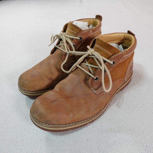 Timberland Stiefel Herren 8,5 Braun Bartram Braun Leder Chukka Knöchel Wandern Arbeit