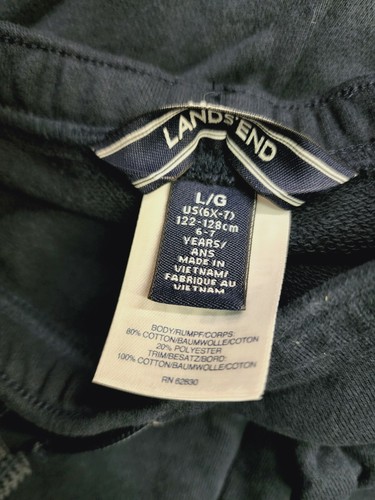 Lands' End School Uniform Girls French Terry Jogger Pants-Navy-Size LARGE NWOT! - Picture 3 of 7