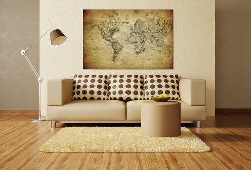 3D Classic Map 887 Wall Stickers Vinyl Murals Wall Print Decal Deco Art AJ STORE - Picture 2 of 5
