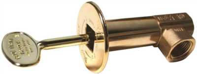 Dante Blue Flame Fireplace-Angle Valve 1/2'' Polished Brass BF.A.PB.HD ''A'' Valve