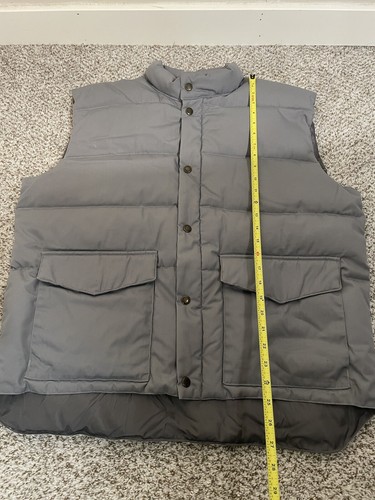 RARE Vintage 1980s Cabela's Down Puffer Vest Men's XL Full Zip Pockets - Picture 9 of 9
