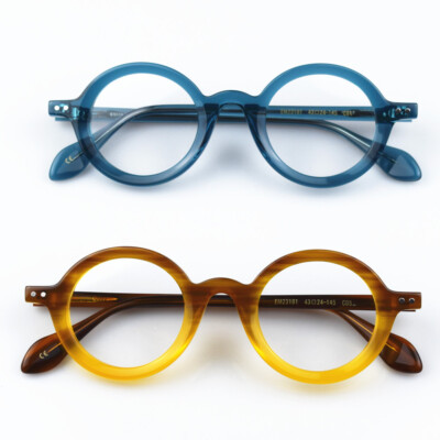 OV0002】〈Titanium〉Vintage Retro Round Glasses
