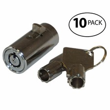  10 - Universal Tubular Soda, Snack, Vending Machine Cylinder Plug locks - EB01