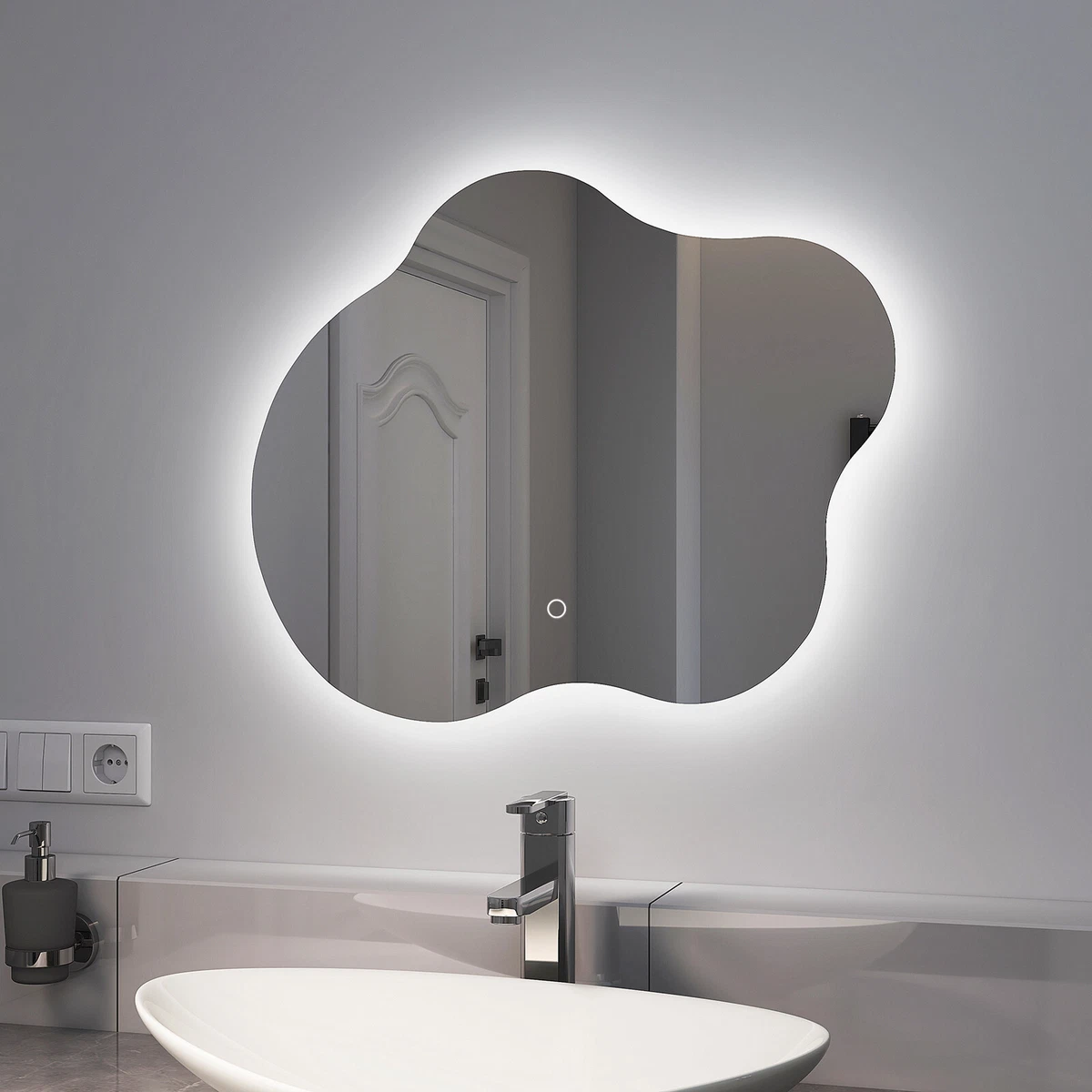 Dimmable cheap backlit mirror