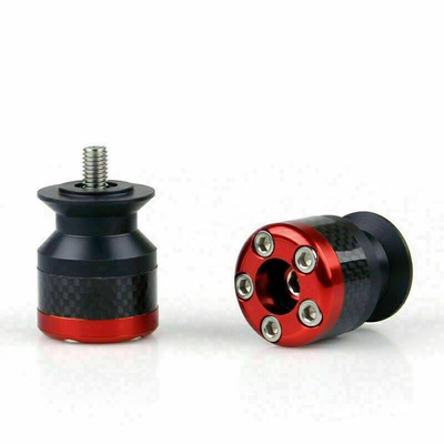 Universal Motorcycle CNC Carbon Fiber 6mm Ständeraufnahme Schwinge Red