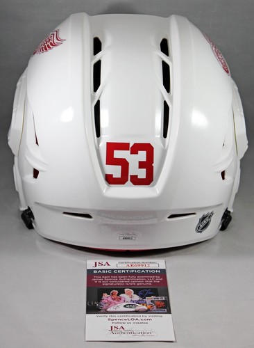 MORITZ SEIDER SIGNED FULL-SIZE DETROIT RED WINGS HELMET FS AUTOGRAPHED +JSA COA - Picture 3 of 3