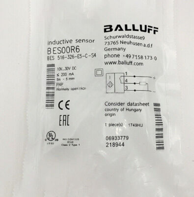 One New BALLUFF BES00R6 BES 516-326-E5-C-S4 Proximity sensor Free Shipping 