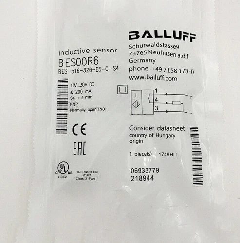 One New BALLUFF BES00R6 BES 516-326-E5-C-S4 Proximity sensor