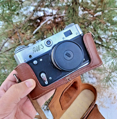 Soviet USSR Camera Fed 3 Industar 61 Lens: 2.8/52mm with Soviet USSR Camera Fed 3 Industar 61 Lens: 2.8/52mm with