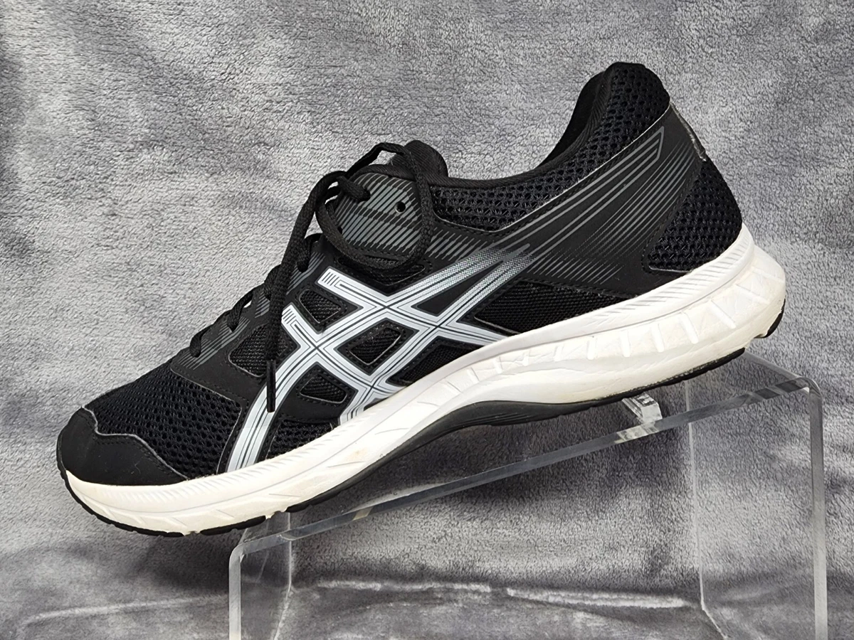 Asics Mens Black White Running Shoes Size 13 Gel Contend 5 1011A256 Sneakers