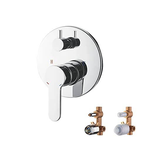 Ibergrif Miscelatore Monocomando Doccia Incasso Cromo Argento Professionale