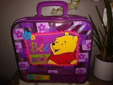 DISNEY WINNIE THE POOH BEE SWEET PVC VINTAGE CHILD'S LUGGAGE/CARRYING CASE